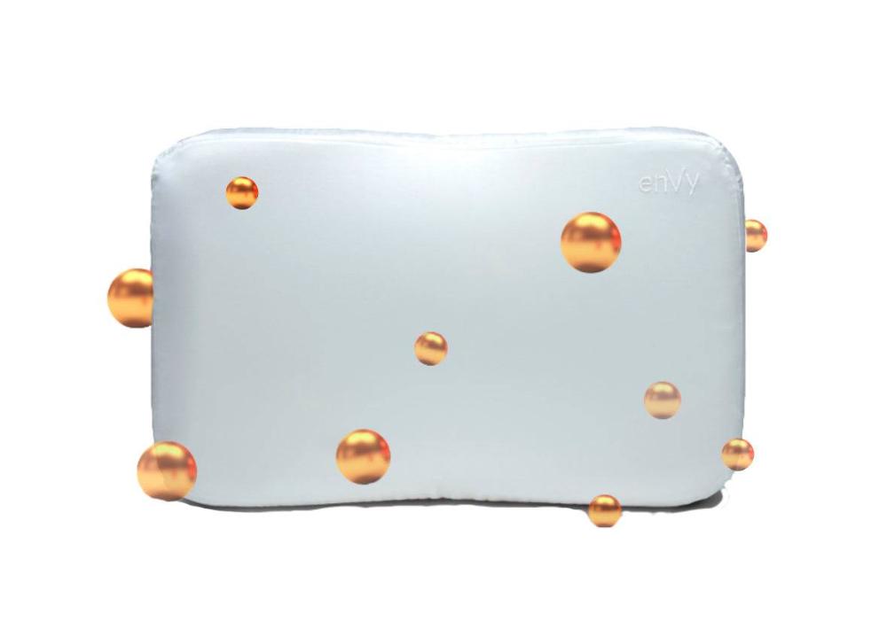 The ReNEW™ enVy® COPPER + SILK 100% Natural Latex PROACTIVE-Aging Pillow - enVy Pillow