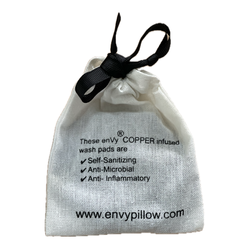 NEW enVy COPPER-infused Self Cleaning Makeup Removal Pads - enVy Pillow