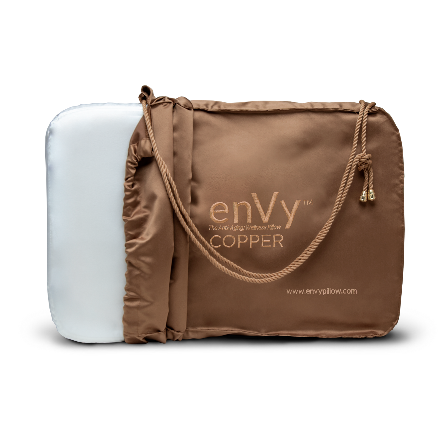 The enVy® COPPER + TENCEL™ 100% Natural Latex PROACTIVE-Aging Pillow