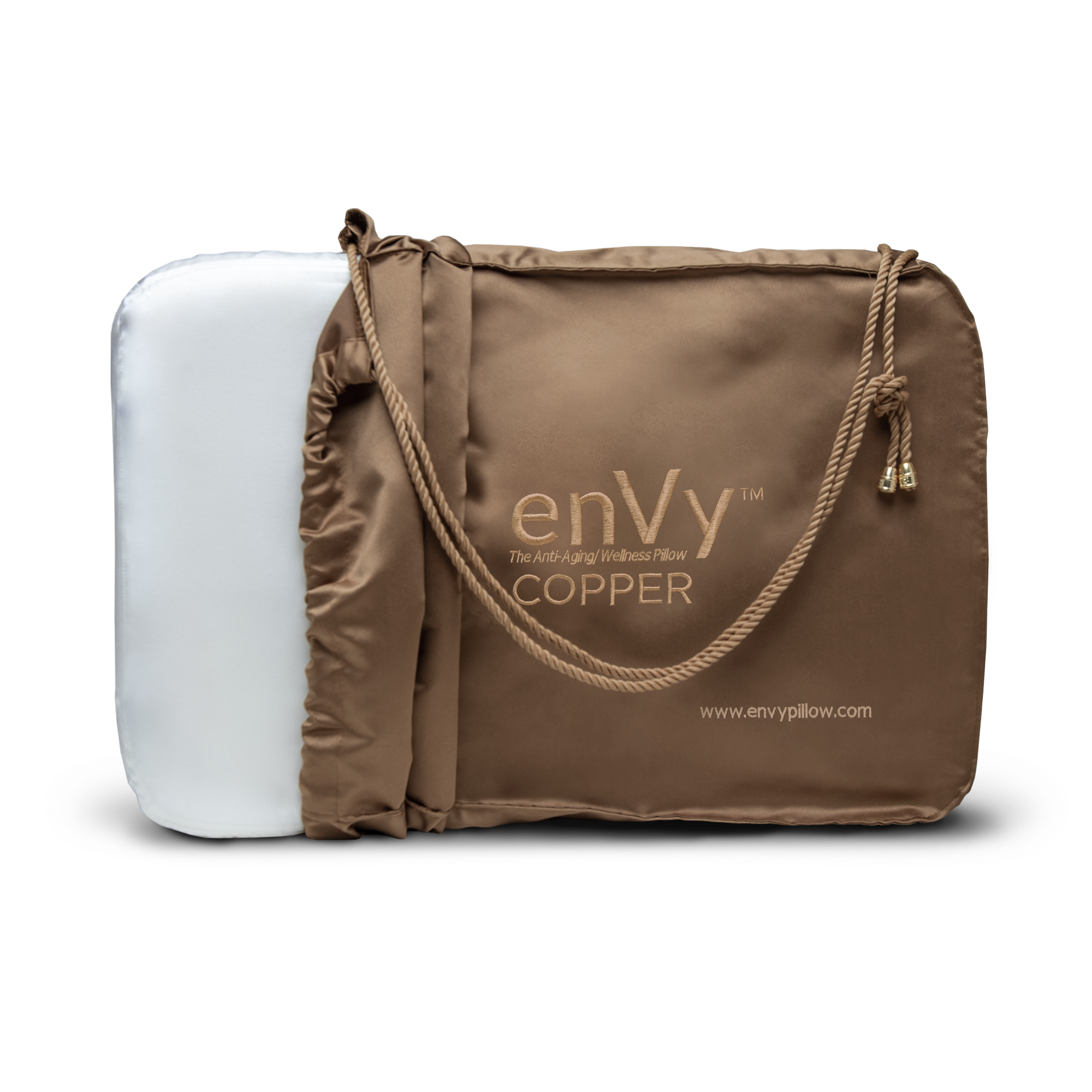 The enVy® COPPER + TENCEL™ 100% Natural Latex PROACTIVE-Aging Pillow