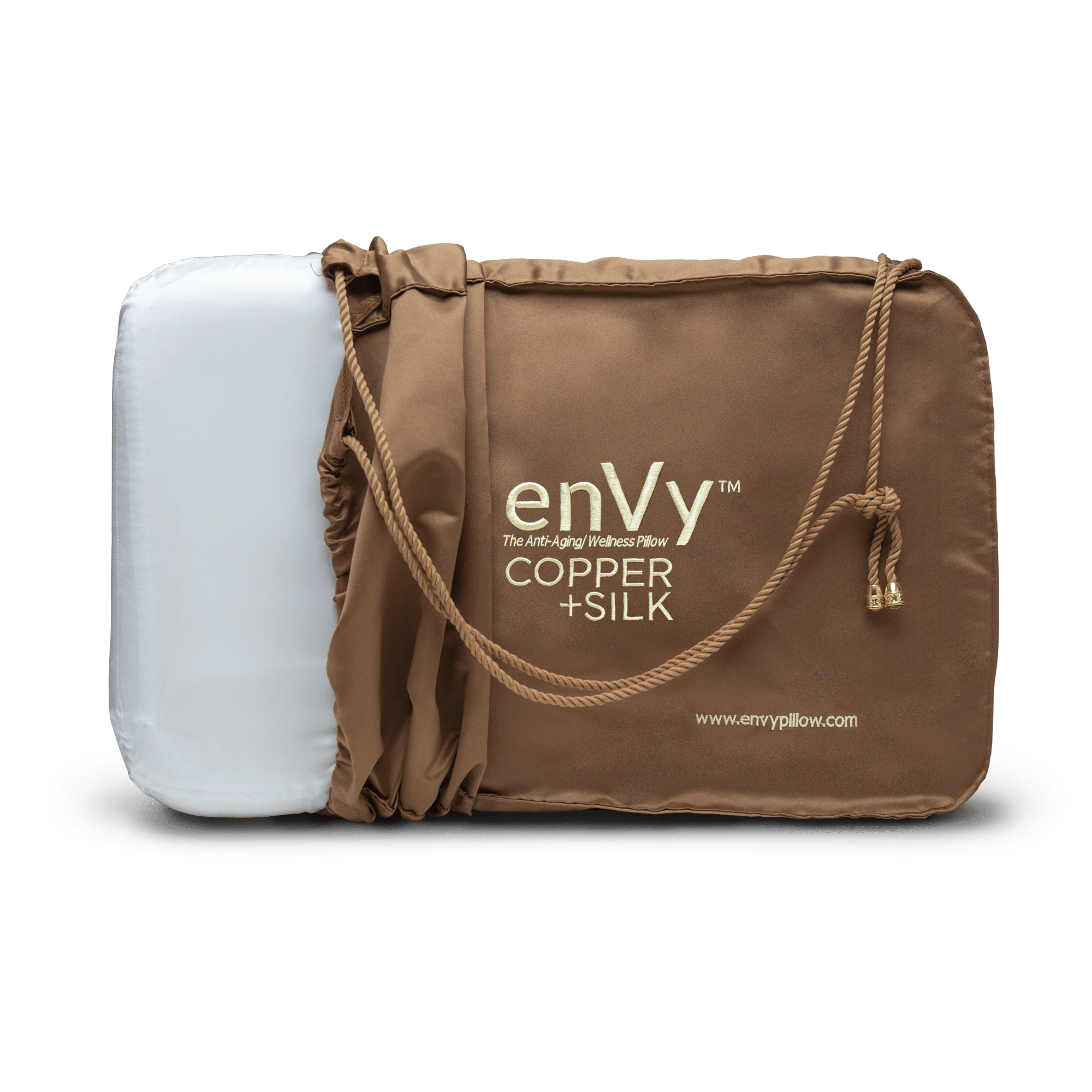 Natural Latex Pillow with COPPER infused SILK by enVy Pillow