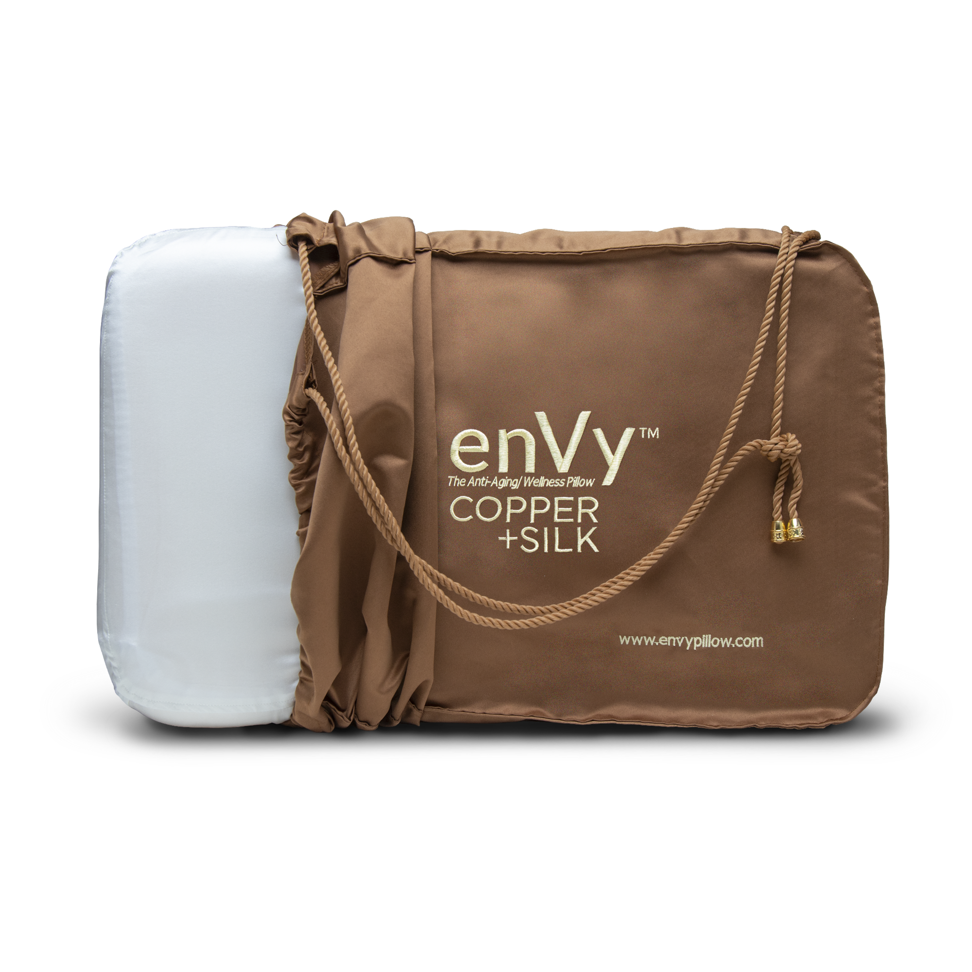 Natural Latex Pillow with COPPER infused SILK by enVy Pillow