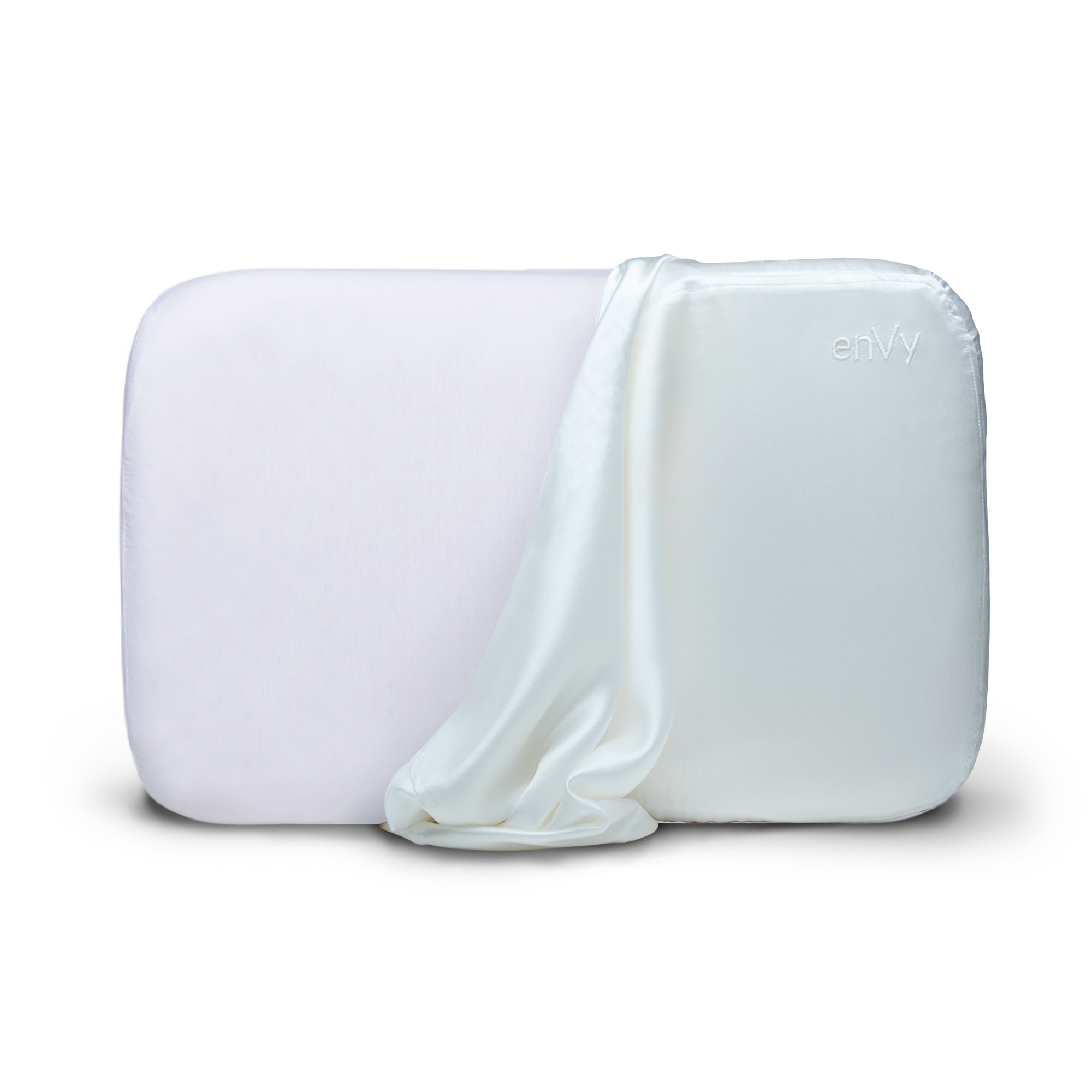 PRE-ORDER the enVy® COPPER + ZINC + SILK 100% Natural Latex PROACTIVE-Aging Pillow - with COPPER + ZINC infused SILK Pillowcase - enVy Pillow